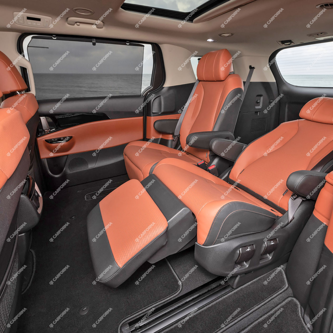 Ворсовые коврики на KIA Carnival IV 7 мест с оттоманками 2020&nbsp;-&nbsp;2025 в Туле