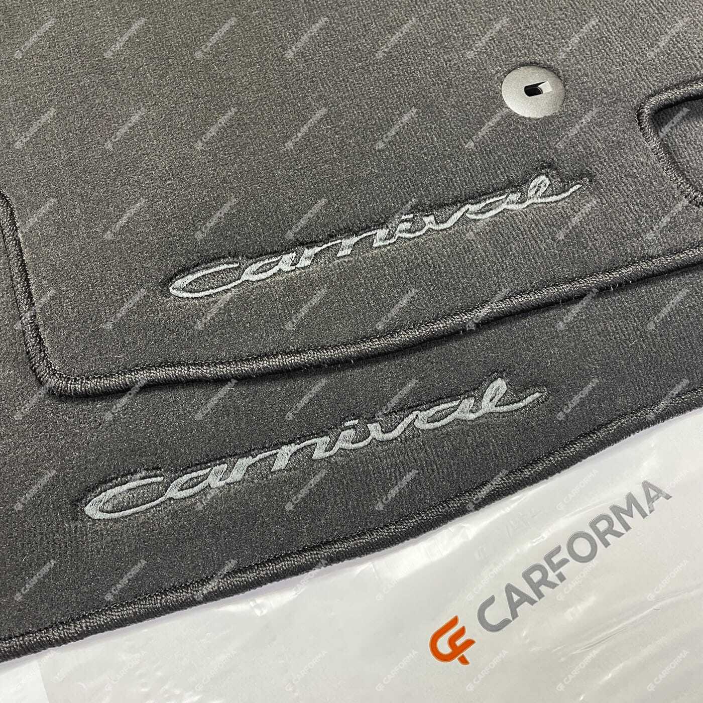 Ворсовые коврики на KIA Carnival IV 7 мест с оттоманками 2020&nbsp;-&nbsp;2025 в Туле