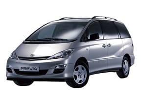 Ворсовые коврики на Toyota Previa (XR30, XR40) 2000 - 2007 в Туле