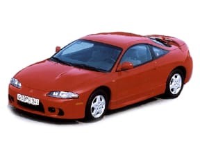 Ворсовые коврики на Mitsubishi Eclipse II 1994 - 1999 в Туле