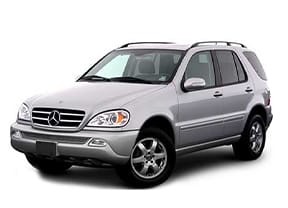 Ворсовые коврики на Mercedes ML (W163) 1997 - 2005 в Туле