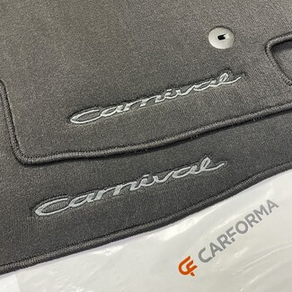 Ворсовые коврики на KIA Carnival IV 7 мест без оттоманок 2020&nbsp;-&nbsp;2025 в Туле